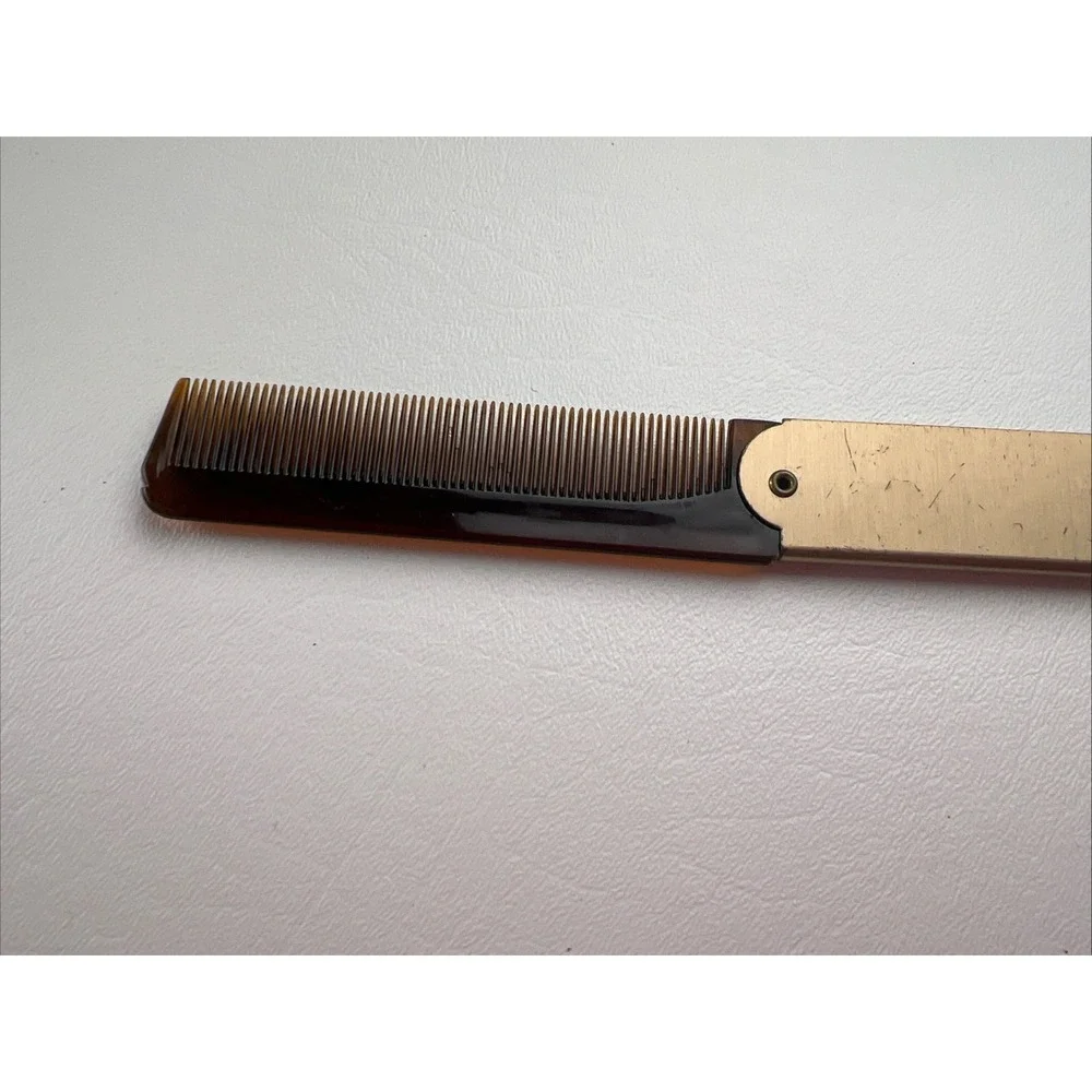 Vintage Embroidered Decorative Folding Comb 1900-1950